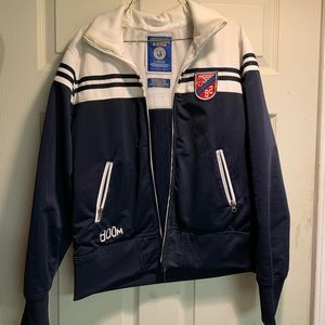 Abercrombie & Fitch DARK BLUE/WHITE VINTAGE JACKET